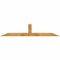 Ekena Millwork Portland Rough Sawn Timber Gable Bracket, Western Red Cedar, 72"W x 15"H x 2"D x 4"F, 5/12 Pitch GBW072X15X0204POR00RWR - alternate 1